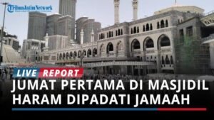 Momen Spesial: Salat Jumat Pertama Jamaah Haji Indonesia di Masjidil Haram
